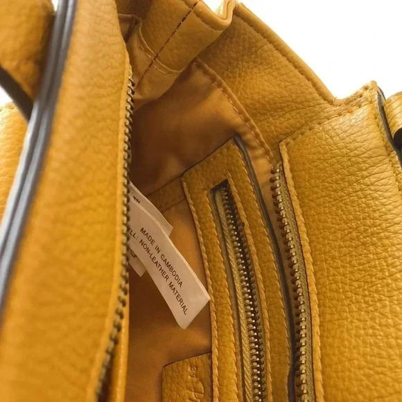 3-1 Philip Lim for Target yellow faux leather handbag with crossbody strap. - Picture 10 of 12